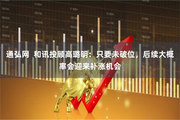 通弘网  和讯投顾高璐明：只要未破位，后续大概率会迎来补涨机会