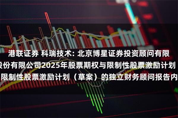 港联证券 科瑞技术: 北京博星证券投资顾问有限公司关于深圳科瑞技术股份有限公司2025年股票期权与限制性股票激励计划（草案）的独立财务顾问报告内容摘要